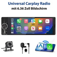6.36 Zoll 1 DIN Touchscreen Autoradio Carplay Android Auto Android 13 2+32G WIFI