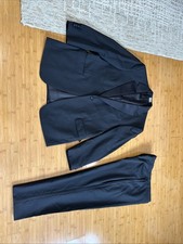 Jos A Bank Black Wool Tuxedo Suit Notch 43R 36/29 Pants 
