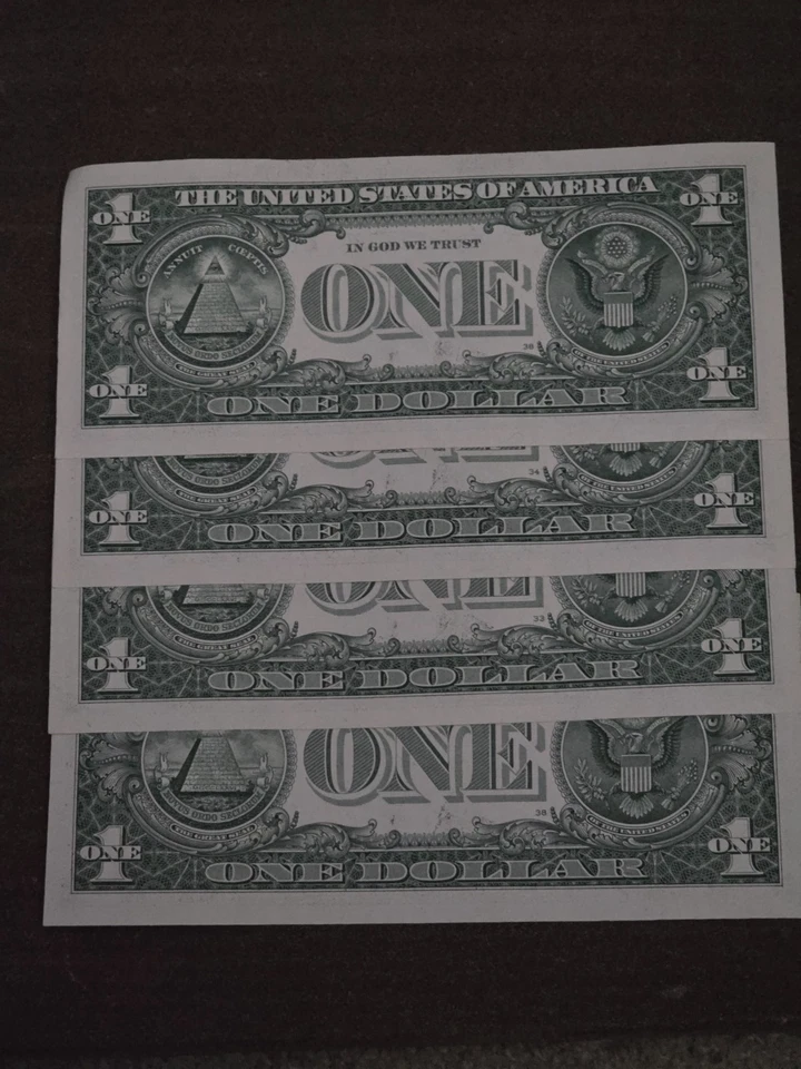 Lot of 4 2017A birthday notes A1988-18-09A to A1988-18-12A circulated ungraded - Image 2 of 3