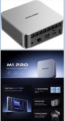 MINISFORUM M1 Pro-285H AI Mini PC, Intel Core Ultra 9 Processor 64gb 2TB