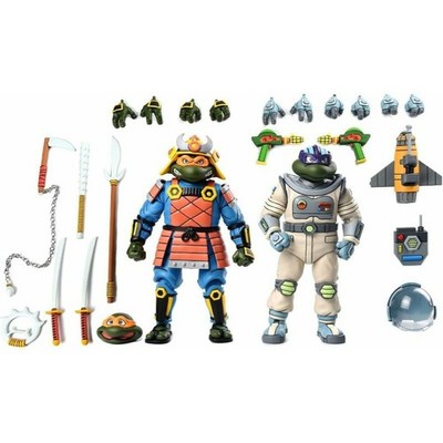 NECA Pack 2 Space Action Figuren und Samurai 18cms