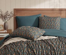BLOOMHAVEN Full Comforter Set-7 Pieces Classic Puff Floral Bedding Set...