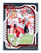 2022 Panini Absolute Football #183 Leo Chenal Rookie RC Kansas City Chiefs