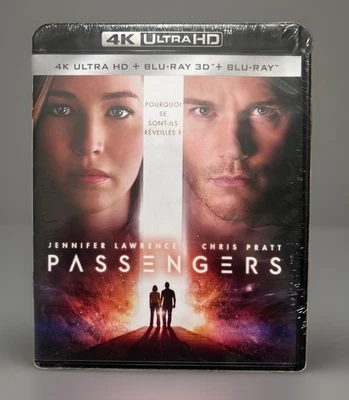PASSENGERS … JENNIFER LAWRENCE, CHRIST PRATT … 4K ULTRA HD / BLU-RAY 3D / BLURAY - Photo 1/2