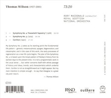 Image of RORY MACDONALD / ROYAL SCOTTISH NATIONAL ORCHESTRA THOMAS WILSON: SYMPHONIES NOS