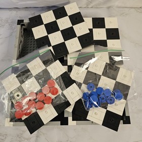 Lego 40174 Iconic Checkers Set Incomplete (No Chess Pieces) Retired Set