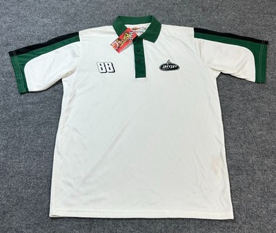 Winners Circle Dale Earnhardt Jr #88 Polo Shirt Men s Large White NEW AMP