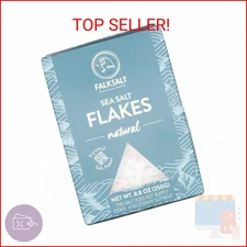 FALKSALT | Organic Sea Salt Flakes, 8.8oz Box - Gourmet Sea Salt Flakes