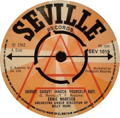 Ernie Maresca - Shout! Shout! Knock Yourself Out / Crying L - Promo - G8100z