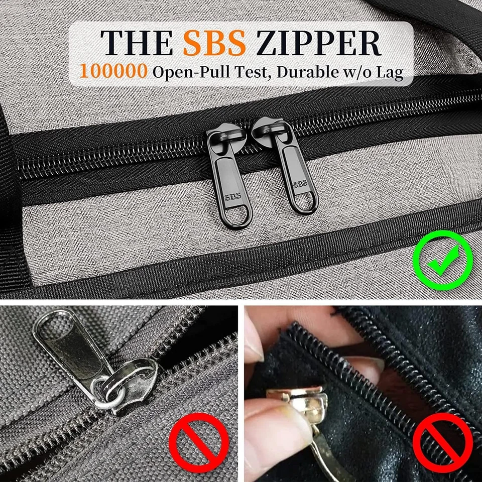 Garment Bags for Travel, Suit Bag Convertible 2-In-1 Waterproof Hanging Duffle B - Image 3 of 4