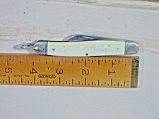 VINTAGE CAMILLUS 100 ADVERTISING SAY IT WITH FLOWERS FOLDING KNIFE USA MADE