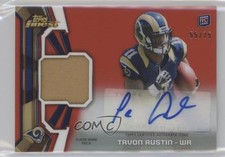 2013 Topps Finest Rookie Red Refractor 55/75 Tavon Austin #RAP-TA Patch Auto fm0