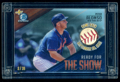 2022 Jersey Fusion Ballpark Fusion Pete Alonso Game Used Ball 2/39 METS ORIOLES