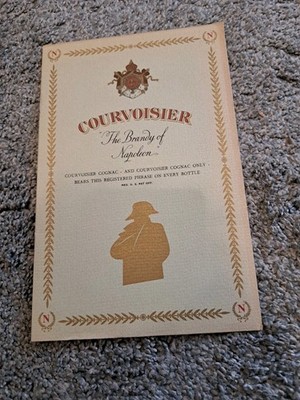 Vintage Courvoisier Brandy Cognac Advertising Booklet Cocktail Recipes