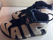 Nike Air More Uptempo Olympic Pippen Mens NO INSOLES WHT/RED/BLK 414962 104 USED