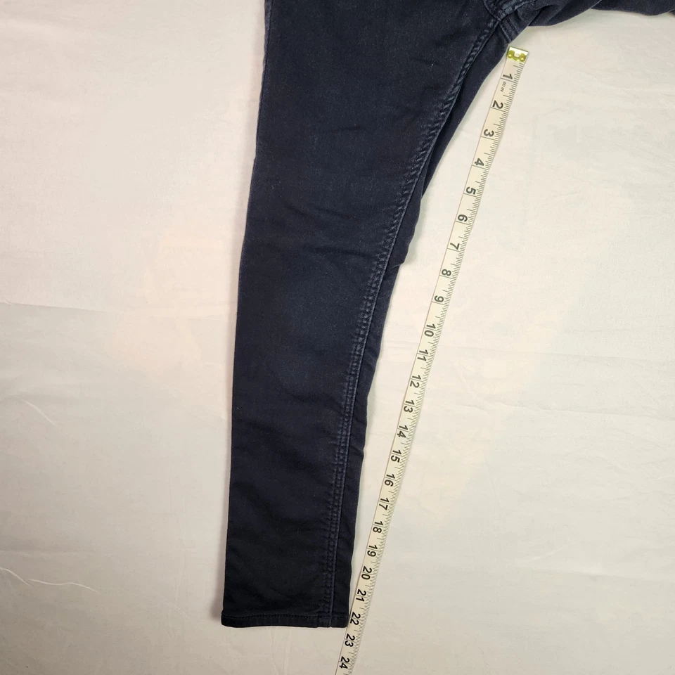 H&M узкие джинсы джинсовой ткани девочек размер 10 черный регулируемая талия - Изображение 2 из 4