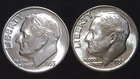 1955-P  D 10C Roosevelt Dime (2  Coins) BU 90% Silver 26ctt0223-3