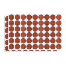 2Sheet 108pcs 21mm(Dia) Screw Hole Cover Sticker Furniture PVC Hole Cap Brown