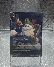 Riftbound Plundering Poro UNL 222/219 Foil English  EXTREMELY CLEAN — live eBay listing