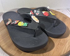 Crocs Sandals Women  s Baya Platform Flip Flop Iconic Comfort Size 6 Classic