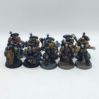 Warhammer 40k: Space Marines Kill Team Deathwatch Veteranen umgebaut - bemalt (