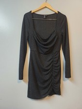 Windsor Black Sparkly Long Sleeve Dress size XL