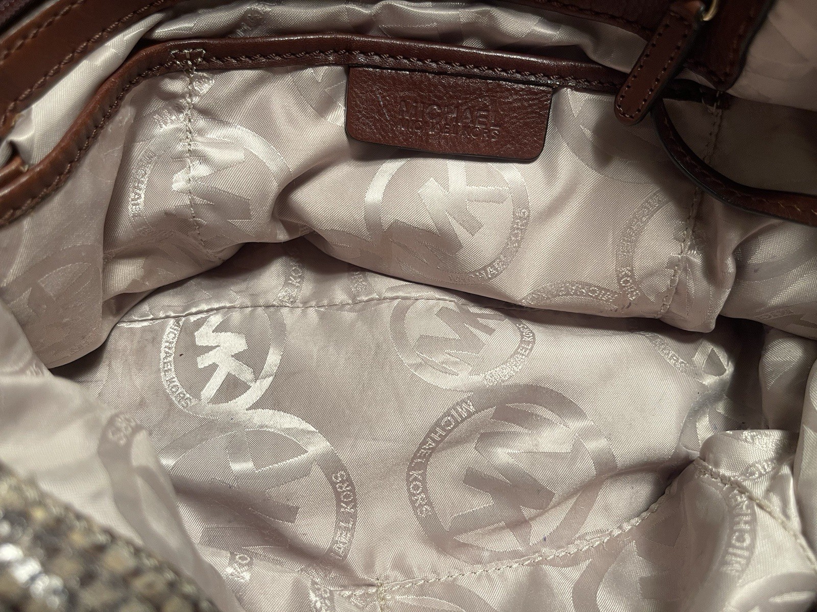 MICHAEL KORS LEATHER Snakeskin Python  SATCHEL/SH… - image 5