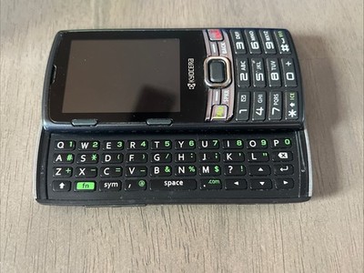 Kyocera Verve S3150 Black QWERTY Slider Phone Untested No Battery Used