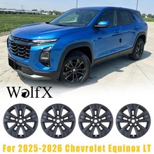 Wheel Skins For Chevry Equinox Lt 2025-2026 Black 17 Hub Caps Full Rim Covers Wheel Skins For Chevry Equinox Lt 2025-2026 Black 17 Hub Caps Full Rim Covers