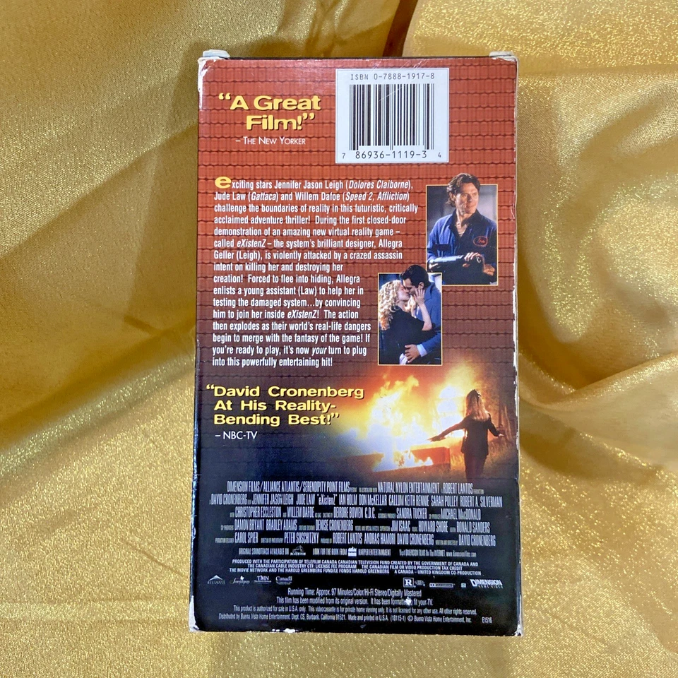 eXistenZ (VHS 1999) David Cronenberg former rental - Image 3 of 4