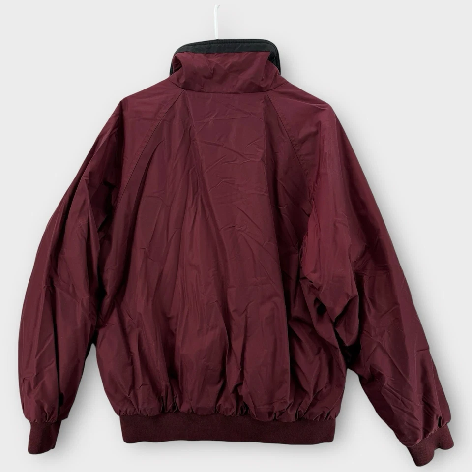 Girdwood Alaska Jacket Mens Large Red NFHS Fishing Windbreaker Coat 2011 Y2K - Image 2 of 4