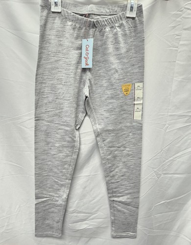 Girls Size XL Leggings Pants Cat & Jack Gray Almond Cream, Extra Durable Knee - Picture 2 of 3