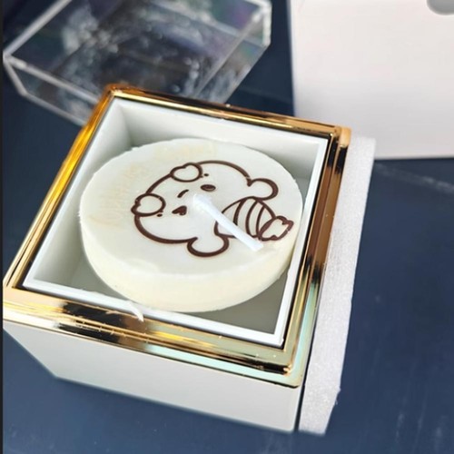 Mechanical Rotating Festival Birthday Surprise Box Cake UK G8E5