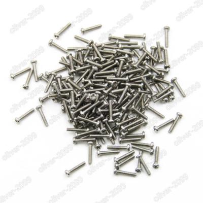 100 Stück M1 / M1.2 / M1.4 / M1.6 Stahlkreuz-Phillips-Rundkopfschraube