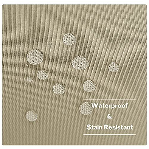 2 Paneele = 110 Zoll breit Terrassenvorhänge Outdoor wasserdicht B55 x L84|2 Paneele taupe - Bild 4 von 7
