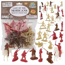 BMC CTS French Indian War British Frontiersmen Mohawk Plastic Soldier Figures
