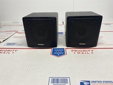 Optimus XTS 40 Compact Cube Bookshelf Audio Satellite Speakers Black 40W 8 Ohm