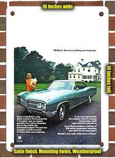 Metal Sign - 1968 Buick Lesabre 4 Door Hardtop - 10x14 Inches