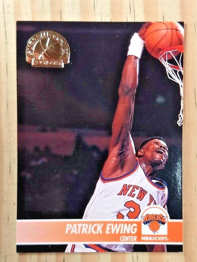 1994-95 NBA HOOPS PATRICK EWING SUPREME COURT CARD#SC30 NR-MINT KNICKS HOYAS