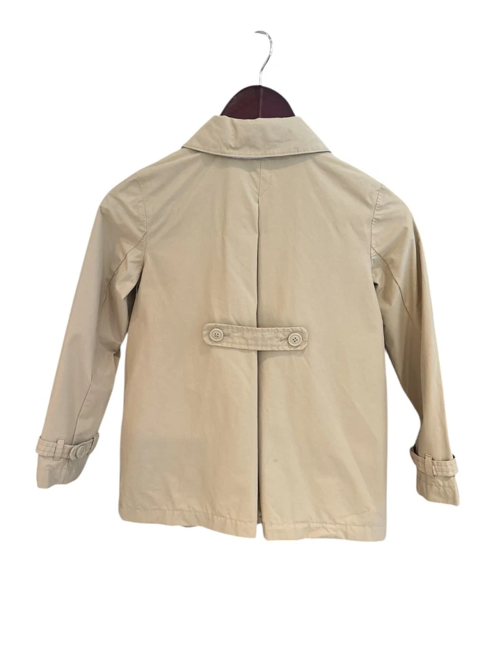 Chaqueta con botones Lands End Kids beige mezcla de algodón Foto 2 de 4