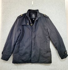 Wantdo Military Jacket Womens Large Coat Fleece Jacket Warm Black Buttons Zipper