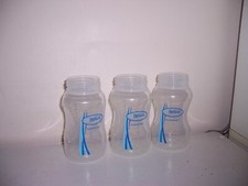 Dr Browns wide mouth baby bottle . 8 oz . New 3 bottoms only