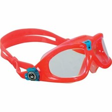 AQUA SPHERE SEAL KID SWIMMING GOGGLES, CORAL/CLEAR LENS DISTRESSED PKG