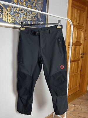 Mammut 3xDry Stretchy Black Cargo Hiking Cropped Pants Size 44 | eBay
