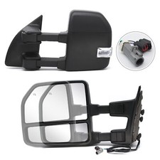 Towing Mirrors Power Heated Fit 1999 2000 Ford F250 F350 F450 Super Duty Lh Rh