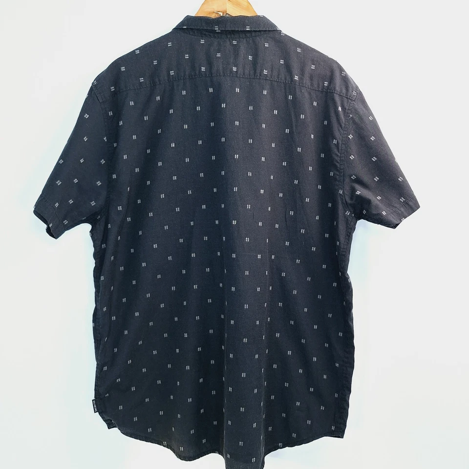 Billabong Button Up Shirt Mens Size XL Black Short Sleeve Collar Casual - image 2 of 4