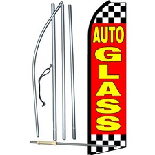 Auto Glass Swooper Flag Kit