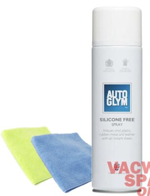 AUTOGLYM SILIKONFREIES SPRAY 450ML - STELLT SCHWARZEN KUNSTSTOFF WIEDER HER - STOSSSTANGEN - VERKLEIDUNGSSET