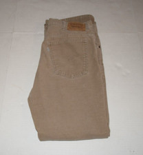 Vintage Levi s 517 1523 Beige Corduroy Pants 34x31 White Tab USA Made