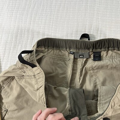 Pantalon De Randonnée Convertible REI - Homme Taille XL - Kaki, Nylon, Entrejambe 34" - Occasion